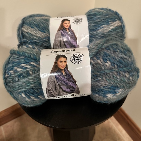 2 Loops & Threads Copenhagen yarns. Color: Succulent. - Picture 1 of 2